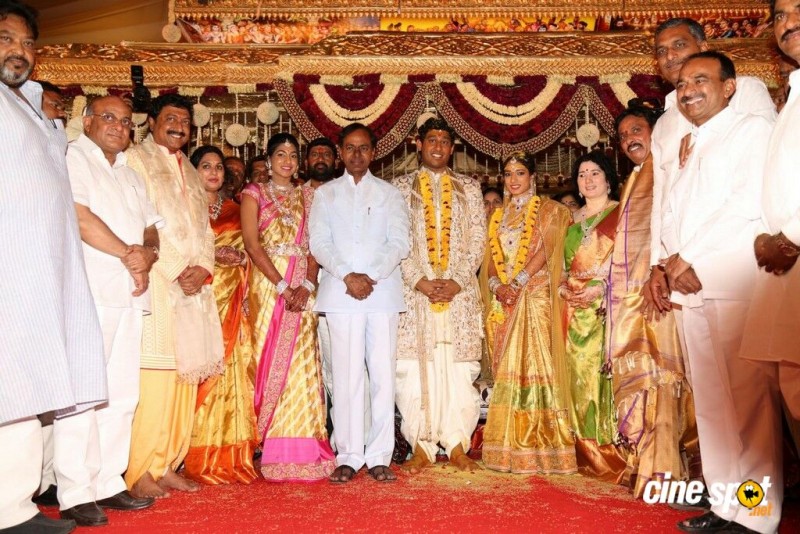 INC Leader Danam Nagendar Daughter Manisha And Abhinav Wedding Photos