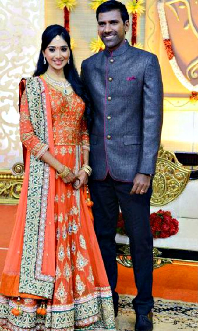 Priya Thalur And Indian Crickter Lakshmipathi Balaji Marriage Photos