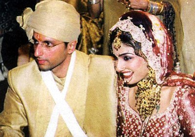 Raveena Tandon  And Anil Thadani Marriage Photos