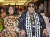 Bappi Lahiri is married to Chitrani since 24 January 1977. They have two children- daughter Rema Lahiri who is also a singer, she got married to a businessman Govind Bansal in February 2009 they have child name Swastik (Rego) Bansal, and son Bappa Lahiri who also became a music director, got married to Tanisha Varma in April 2012. Bappi Lahiri is very fond of jewellery and is usually seen wearing ornaments and dark glasses with a tracksuit.