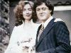 USA President Bill Clinton and Hillary Clinton on their wedding day, 1975. They have one daughter name was Chelsea Clinton.