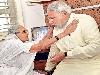 Narendra Modi with his Mother Heeraben Modi