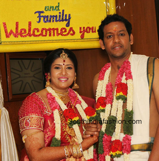 South Indian Actress Sanghavi And Venkatesh Wedding Photos