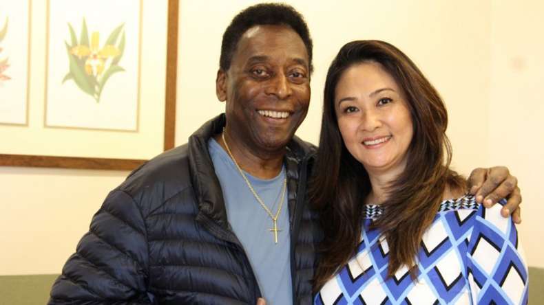 Pele And Marcia Cibele Aoki Wedding Pictures