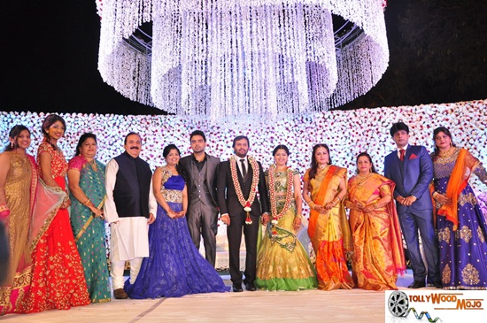 Actress Jayaprada's Son Siddharth And Pravallika Reddy's Wedding Photos