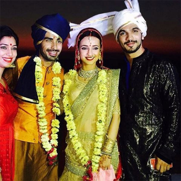 Television Actors Sanaya Irani And Mohit Sehgal Wedding Photos