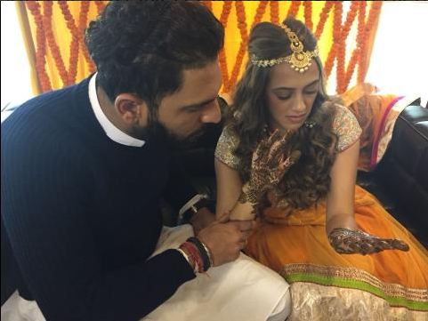 Yuvraj Singh And Hazel Keech Wedding Pics