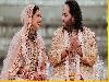 Groom Anant Ambani, 29, is the son of Indian businessman Mukesh Ambani and Nita Ambani. The elder Ambani is the CEO of Reliance Industries, a conglomerate whose businesses include various energy, communications, textile, and chemical interests.